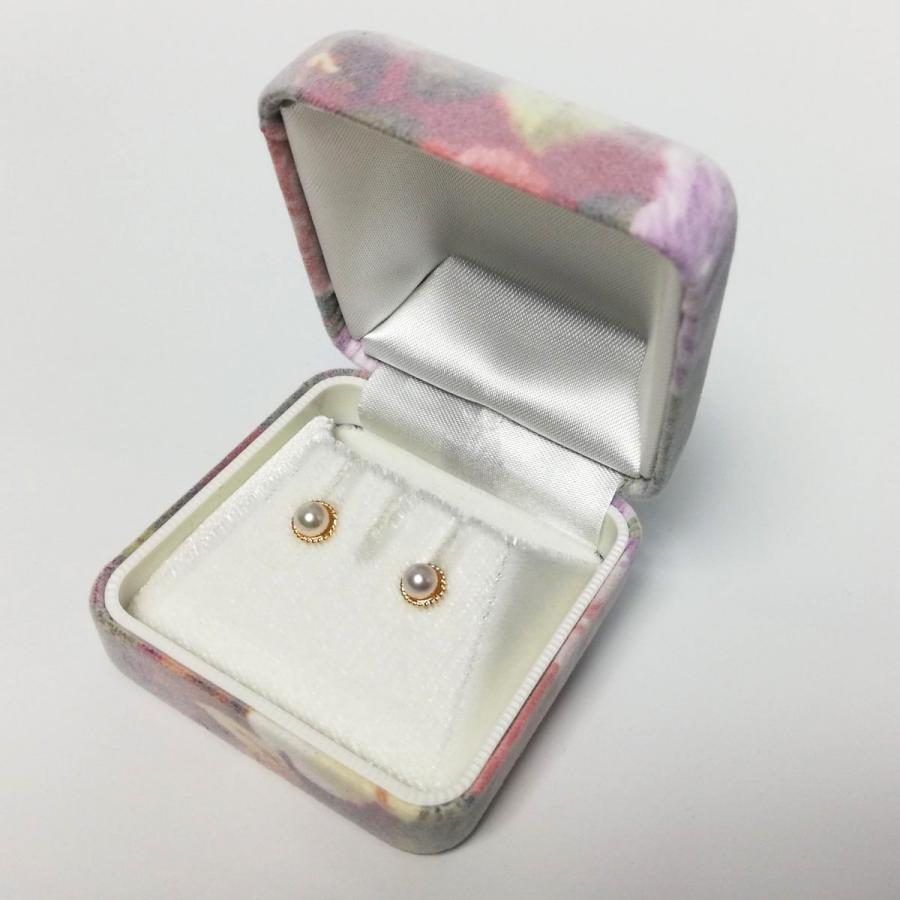 三重県伊勢市　本真珠 あこや真珠 本パール パール 18金 K18 ピアス 花珠 伊勢志摩あこや本真珠ピアスベビーパールサークルK18 S-18 | 三重県