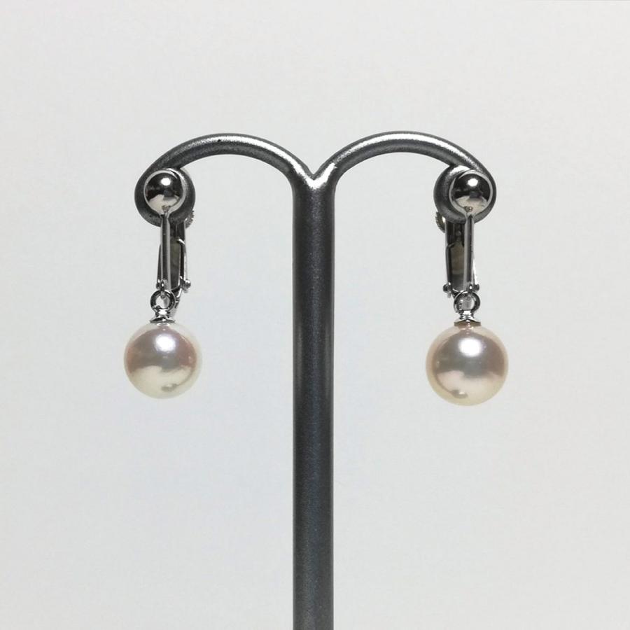 伊勢志摩産アコヤ本真珠イヤリング アクセサリー 本真珠 7.5〜8.0mm イヤリング ネジバネ式 アコヤ真珠 パールの画像