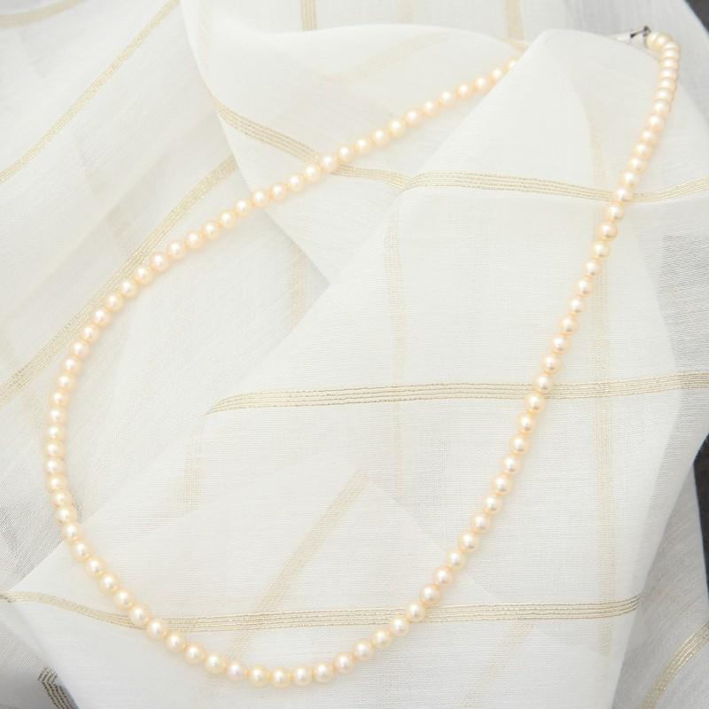 あこや真珠 ゴールドネックレス〔あこや真珠ゴールドネックレス1本（42cm）〕 送料無料 ポイント消化(25080円)