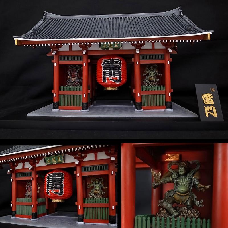 模型 プラモデル 美術建築 浅草 雷門 寒製品 1/50スケール 日本 模型 プラモデル 美術建築 浅草 雷門 寒製品 1/50スケール 日本