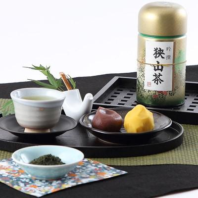 伝統の火入れによる濃いお茶　狭山茶缶入り１００ｇ×２本セット 送料無料 ポイント消化 | 