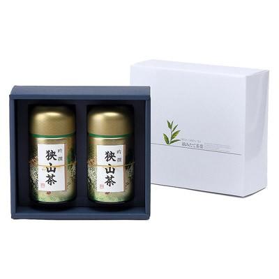 伝統の火入れによる濃いお茶　狭山茶缶入り１００ｇ×２本セット 送料無料 ポイント消化 |  | 01