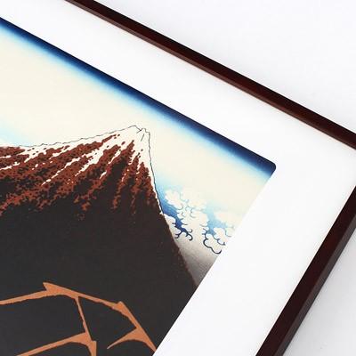 職人の手により手摺りしました　葛飾北斎　木版画「山下白雨」額装品 送料無料 ポイント消化 | ブランド登録なし | 02