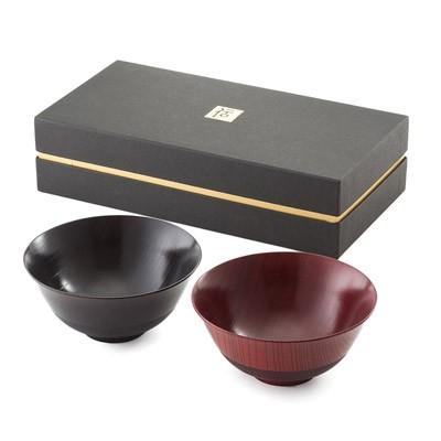 東出漆器 飯碗 伝統の技術を惜しげもなく込めた逸品 「伝」山中塗 夫婦