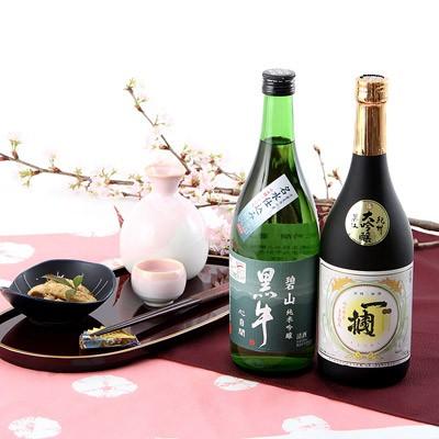 本格焼酎 純米吟醸　清酒　セット 日本酒 純米吟醸酒 蔵元がおすすめする2銘柄 紀州清酒 黒牛 一