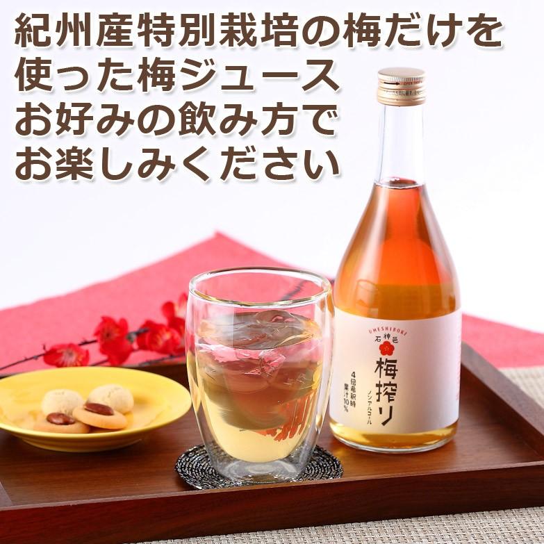 シロップ 梅搾り 3本 セット 490ml ノンアルコール 梅シロップ 梅