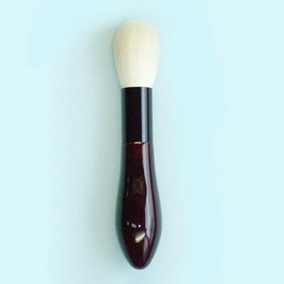 伝統技法「玉虫塗」と古羊毛が織り成す 化粧筆 花/会津塗はなぬり（チーク） 送料無料 ポイント消化