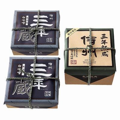 国産お得 三年味噌詰合せA〔限定醸造三年味噌2kg(1kg×2)、三年蔵白味噌750g×2〕 産直お取り寄せニッポンセレクト - 通販 - PayPayモール 新作登場人気SALE
