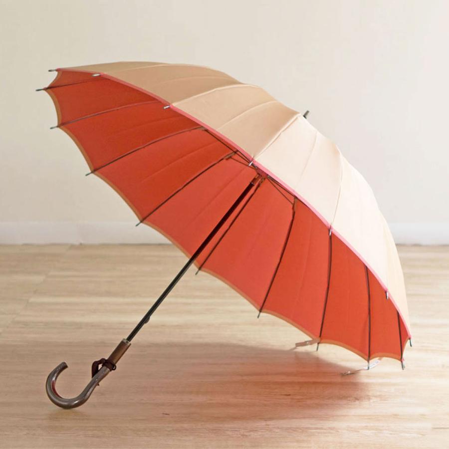 甲州織両面傘「かさね」女性用長傘16本骨 株式会社小宮商店 甲州織の