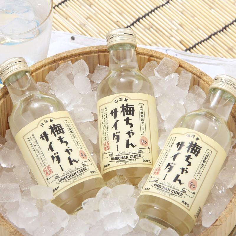 サイダー 梅ちゃんサイダー 6本 セット 梅 うめ 白加賀 青梅 無添加 ご当地サイダー 瓶 炭酸 飲料 福島農園 群馬県 S 産直お取り寄せニッポンセレクト 通販 Yahoo ショッピング