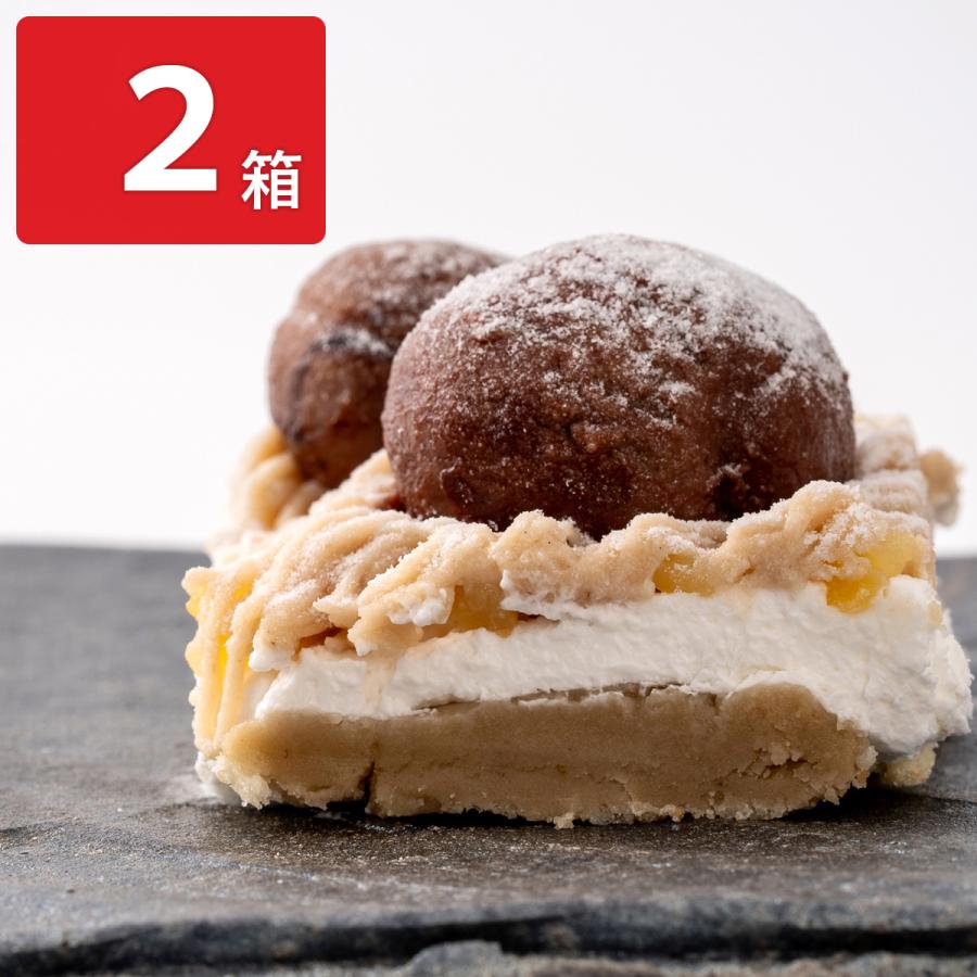 新杵堂 栗王 モンブラン 木箱入 ギフト 2箱 栗スイーツ : 産直お