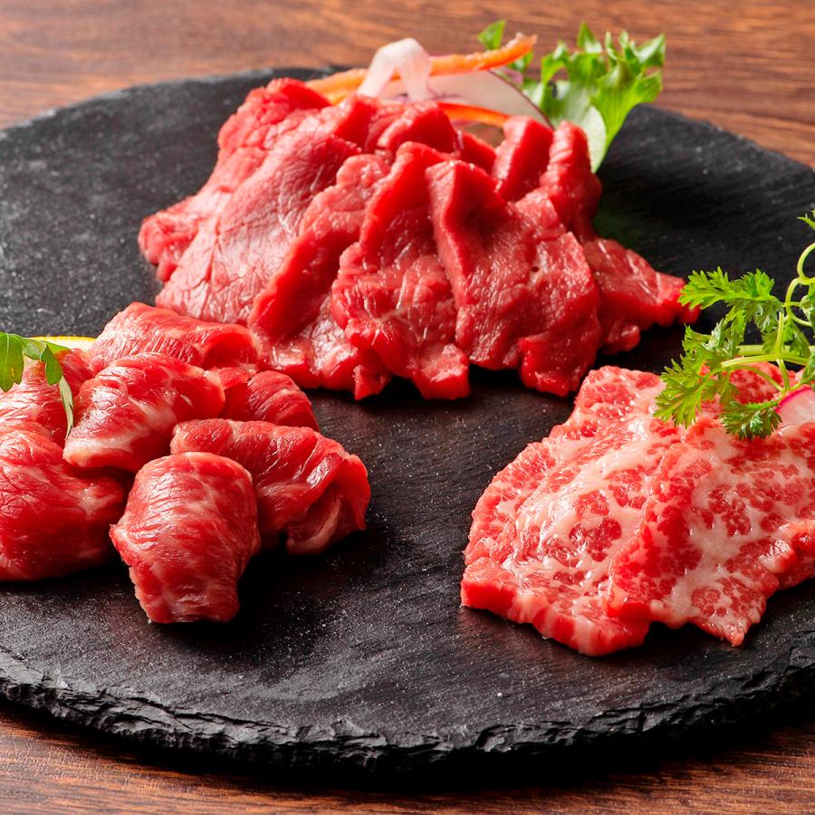1164円 最大87 Offクーポン 送料無料 お手軽スライス済み馬刺しセット 6