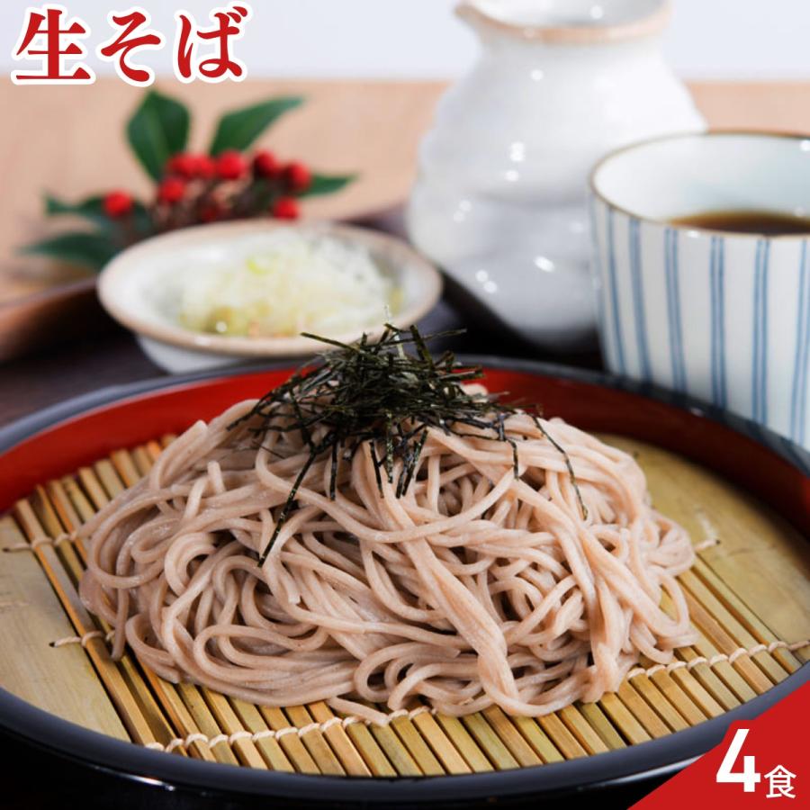 そば 生そば 4食 4人前 生蕎麦 セット 蕎麦 ざるそば かけそば お試し  ポスト投函便 送料無料 ポイント消化（Yahoo!・産直お取り寄せNセレクト Yahoo!店）