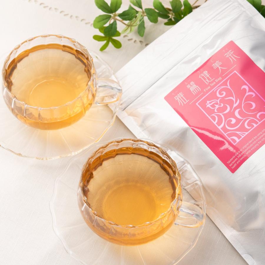 バラのブレンド茶 雅鷺健美茶 ティーバッグ 4袋 セット ヤールーケン