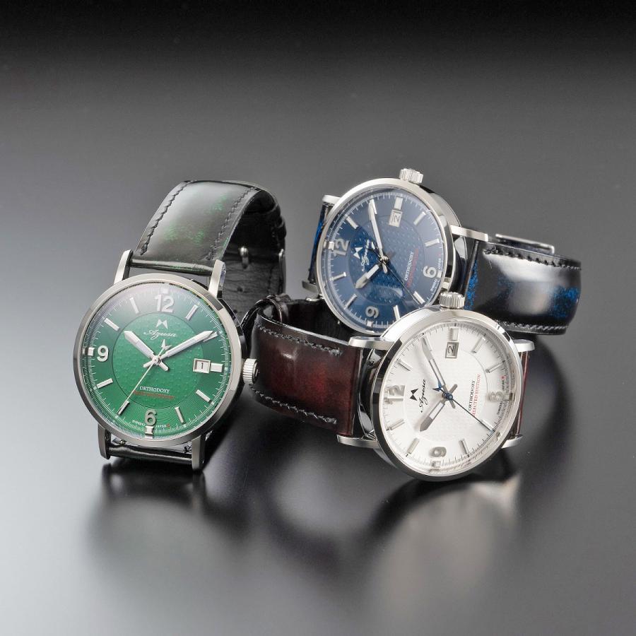 ORTHODOXY 2nd カーフベルト×ステンレスメッシュベルト セット 腕時計 メンズ 20mm 革 長野 南安精工の画像