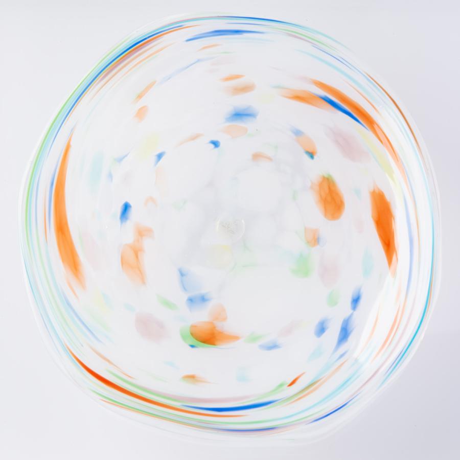 琉球ガラス 虹のかけら 大皿 沖縄土産 琉球硝子 ガラス 皿 美ら海 プレート 食器 おしゃれ 沖縄ギフト Bond Okinawa 屋我平尋 産直お取り寄せニッポンセレクト 通販 Paypayモール
