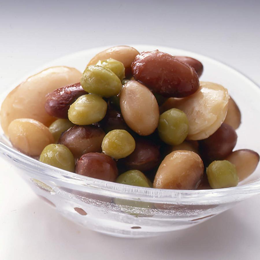 煮豆みっくす 5袋 甘煮 国産 惣菜 煮豆 お弁当のおかず 豆 金時豆白花