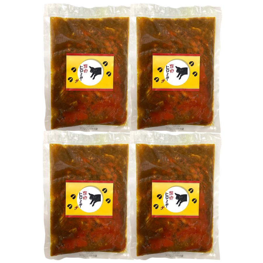 焼肉ヒロミヤ＋ 黒毛和牛すじ特製カレー 辛口 4個セット 冷凍食品 カレー｜nipponselect｜02