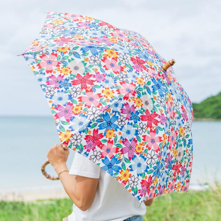ジュジュ 晴雨天兼用傘 沖縄 工芸品 雨傘 日傘 長傘 高級