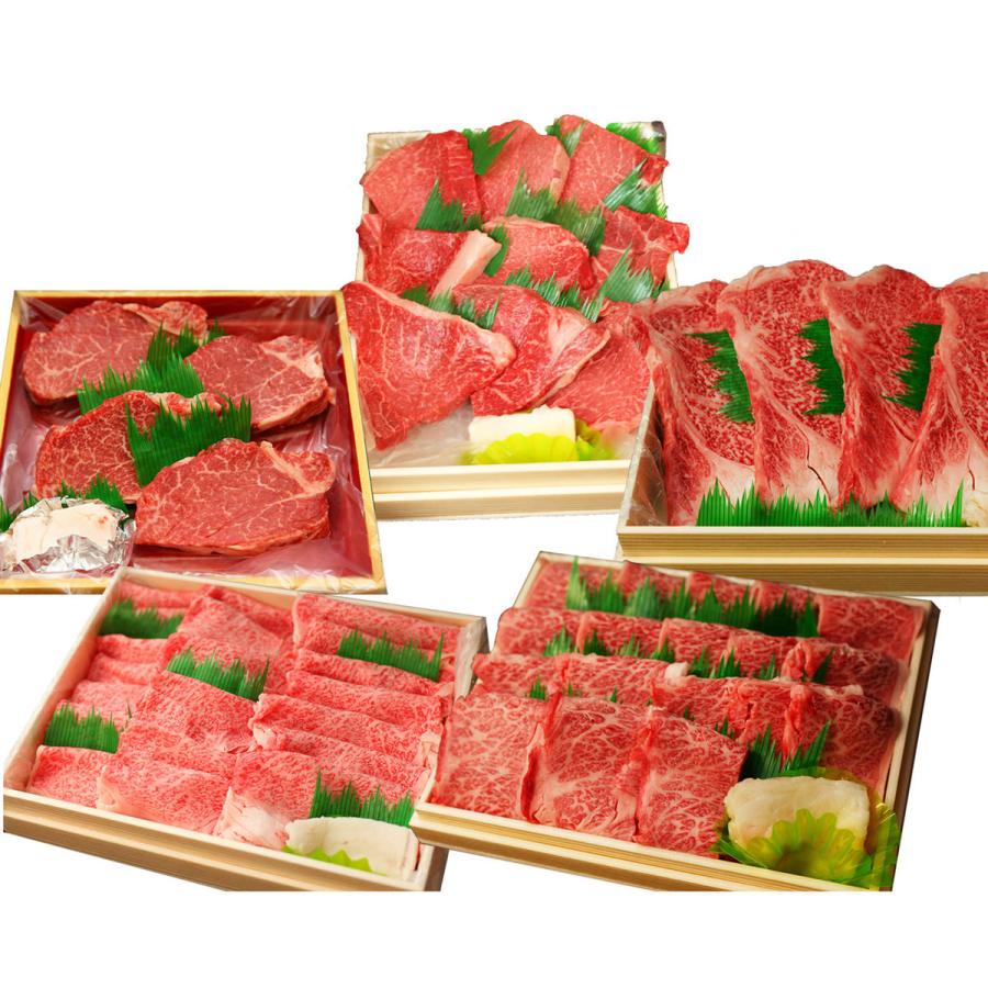 仙台牛 A5ランク 極上セット 松 牛肉 国産 黒毛和牛 ステーキ ヒレ サーロイン すき焼き カルビ ランプ 和牛の画像