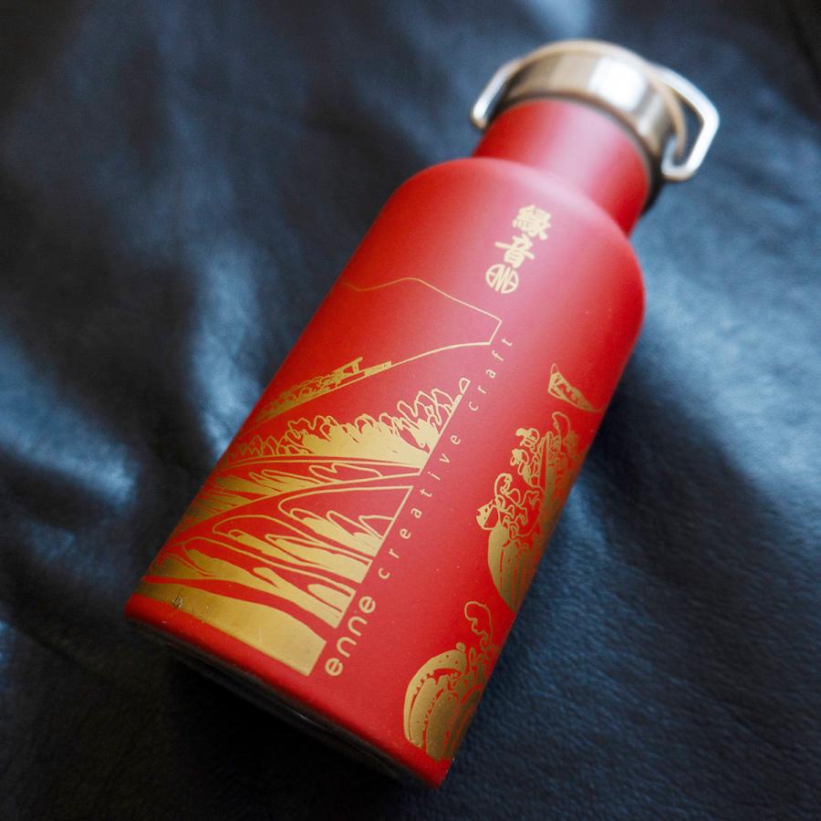 山中塗ステンレスボトル 水筒 山中塗 浮世絵 蒔絵 日本製 食器 伝統