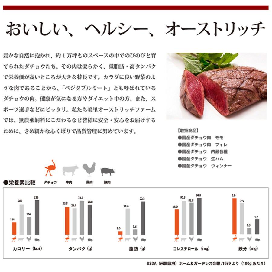 国産オーストリッチ 外モモ肉 約650g ダチョウ肉 国産 もも肉 精肉 ダチョウ ステーキ 美里オーストリッチファーム｜nipponselect｜03