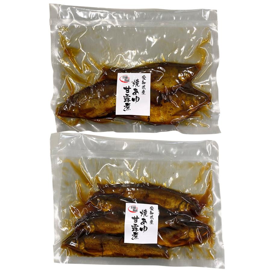 焼あゆ甘露煮 2袋セット 惣菜 あゆ 国産 甘露煮 鮎 佃煮 姿煮｜nipponselect｜02