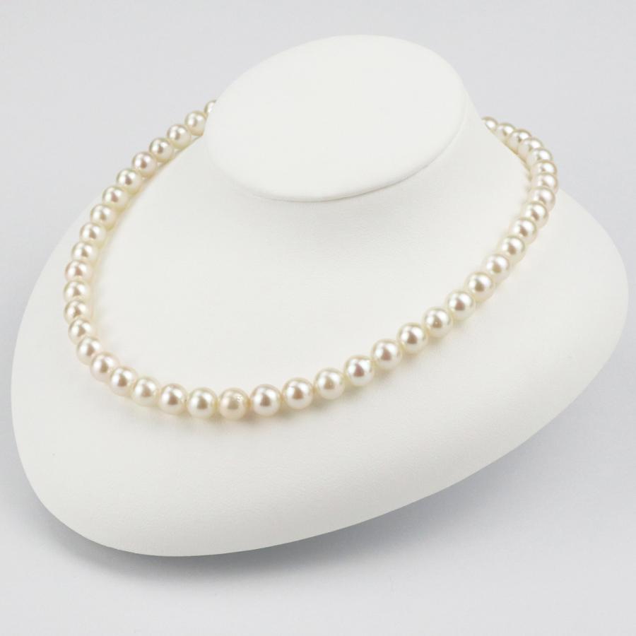 アコヤ真珠 7.5-8.0mm フォーマルパールネックレス ケース付 : 産直お