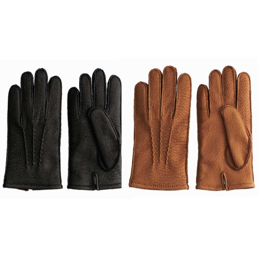 KURODA（クロダ） 男性用 革手袋 ペッカリー革 Peccary 手袋 メンズ