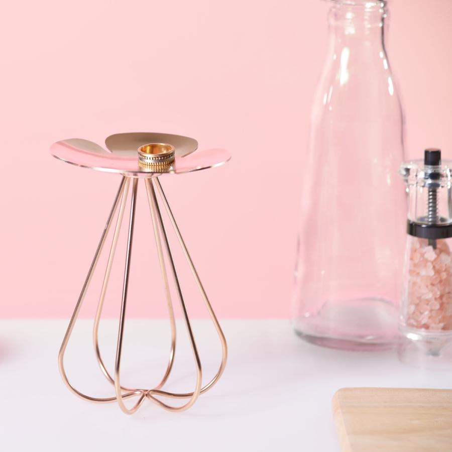 【エレガントで実用的♪】アクセサリースタンド ローズゴールド アクセサリートレー 小物入れ【沖縄県・離島 配送不可】