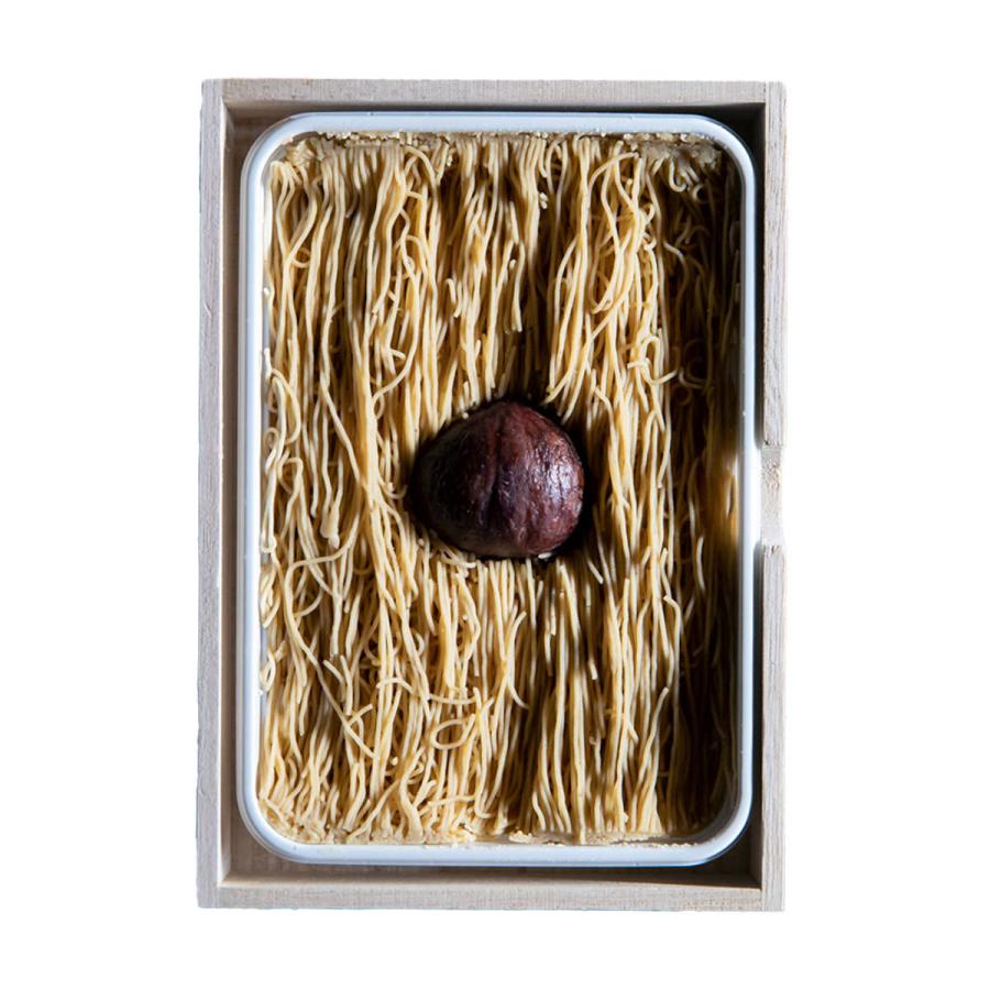 和栗白露 朱華 hanezu 遠見周作 葛ねり モンブラン 桐箱入 スイーツ