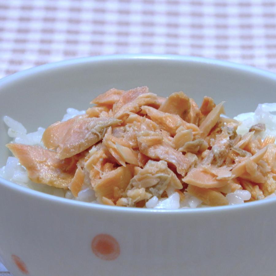 知床産 秋鮭と塩だけで作った 鮭ほぐし 瓶詰 12本 鮭 ほぐし 瓶詰め_2