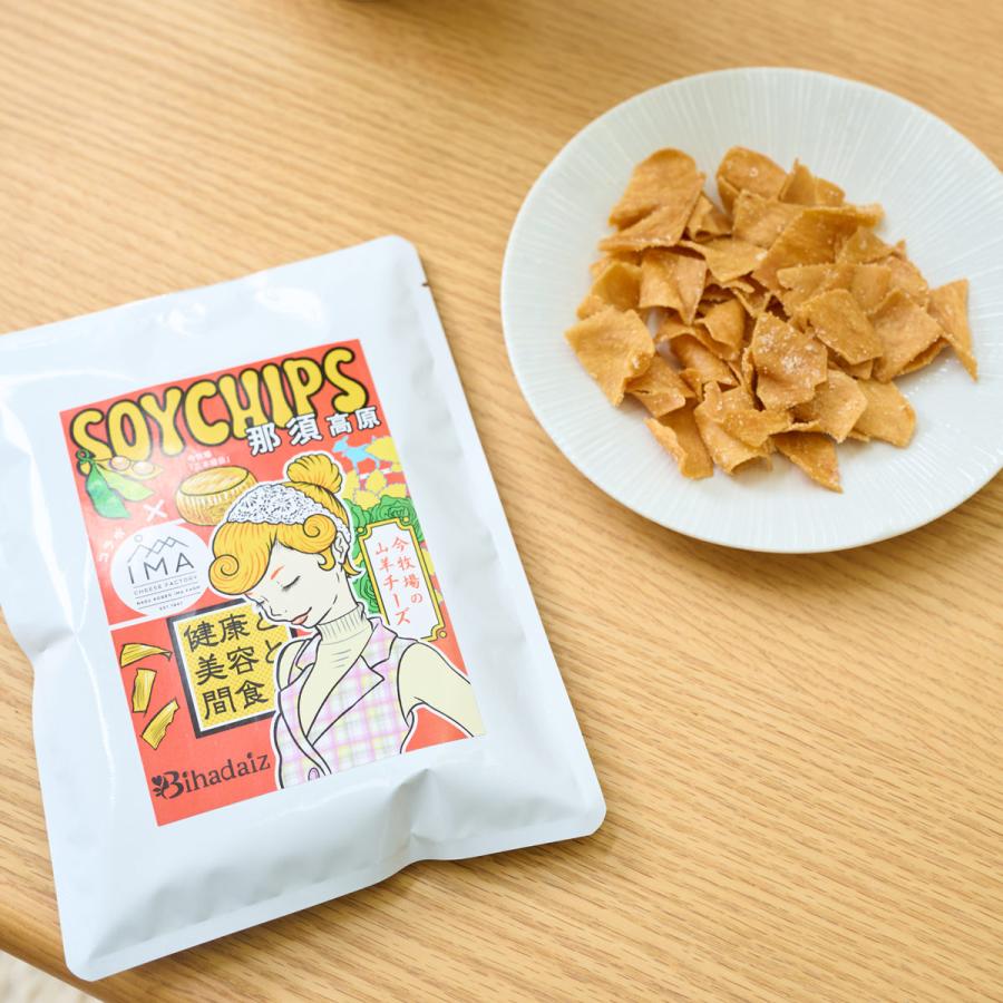 Bihadaiz SoyChips 大豆チップス 山羊チーズ 3袋 ソイチップス 大豆