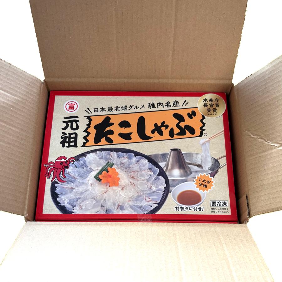 北海道 まるとみ 元祖 たこしゃぶ ギフト たれ 麺付き タコしゃぶ 冷凍【沖縄県・離島 配送不可】 |  | 04