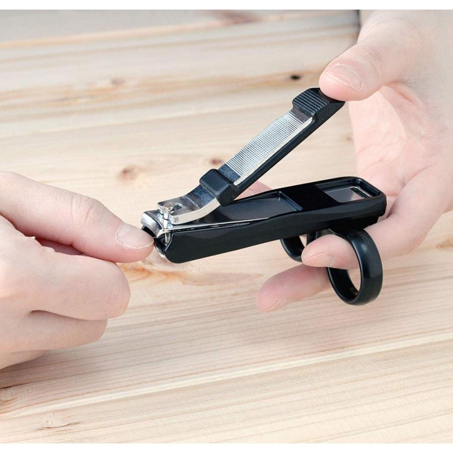 ユニバーサル爪切り 楽切りさん ２つのリング付き爪切り 日本製 Nhkまちかど情報室で紹介 Y N P Shop 通販 Yahoo ショッピング