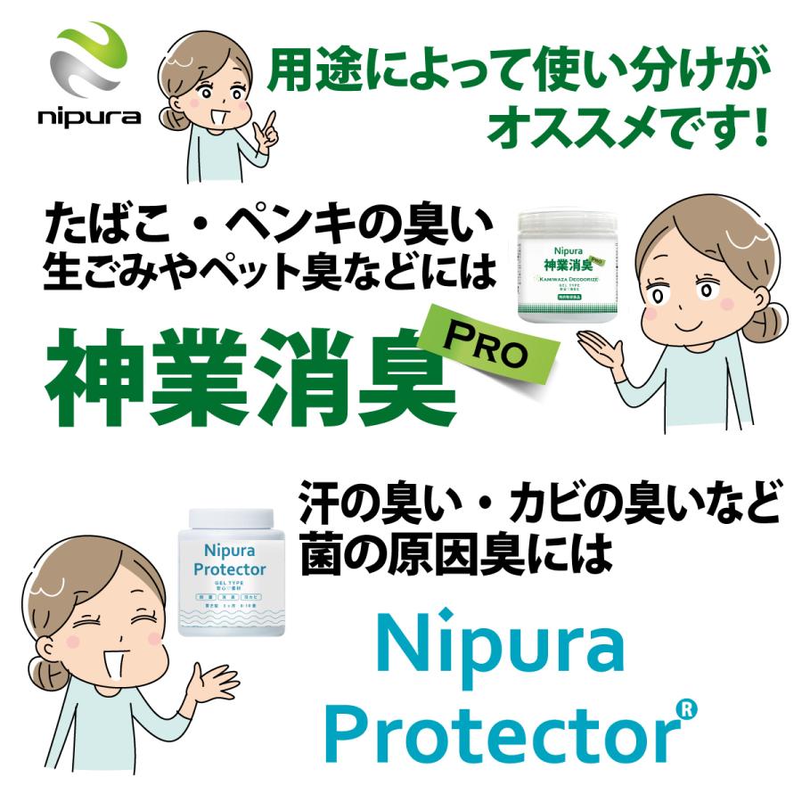 セット　ニプラ神業消臭プロ　ジェル置き型150ml＆スプレー200ml　 たばこ臭　ペンキなど化学物質の揮発臭　ペットやし尿などアンモニア臭特化の消臭 |  | 14