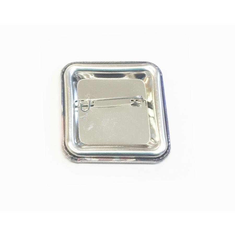 缶 バッジ マシン 用 パーツ 正方形 37 mm 100 個 Zピン 大