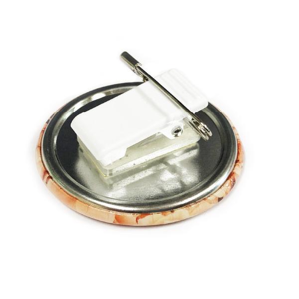 缶 バッジ マシン 用 ４４mm クリップ パーツ セット１０００個 大容量パックの画像