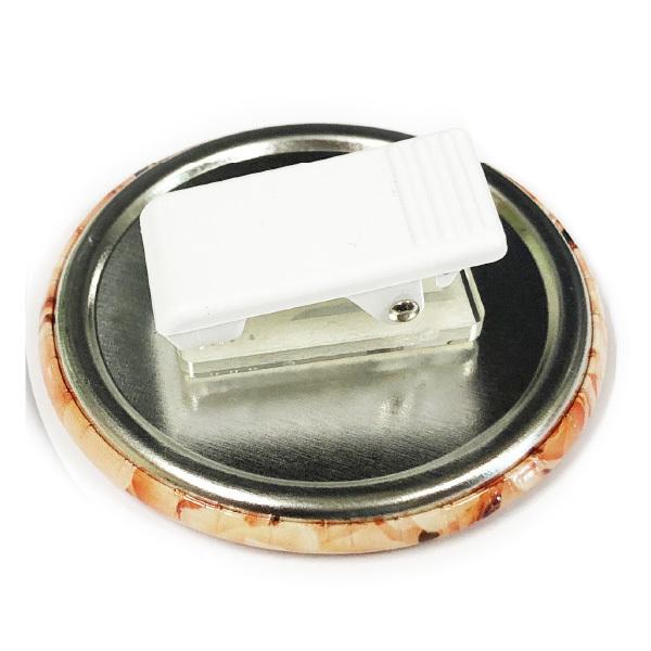 缶 バッジ マシン 用 ４４mm クリップ パーツ セット１０００個 大容量パックの画像