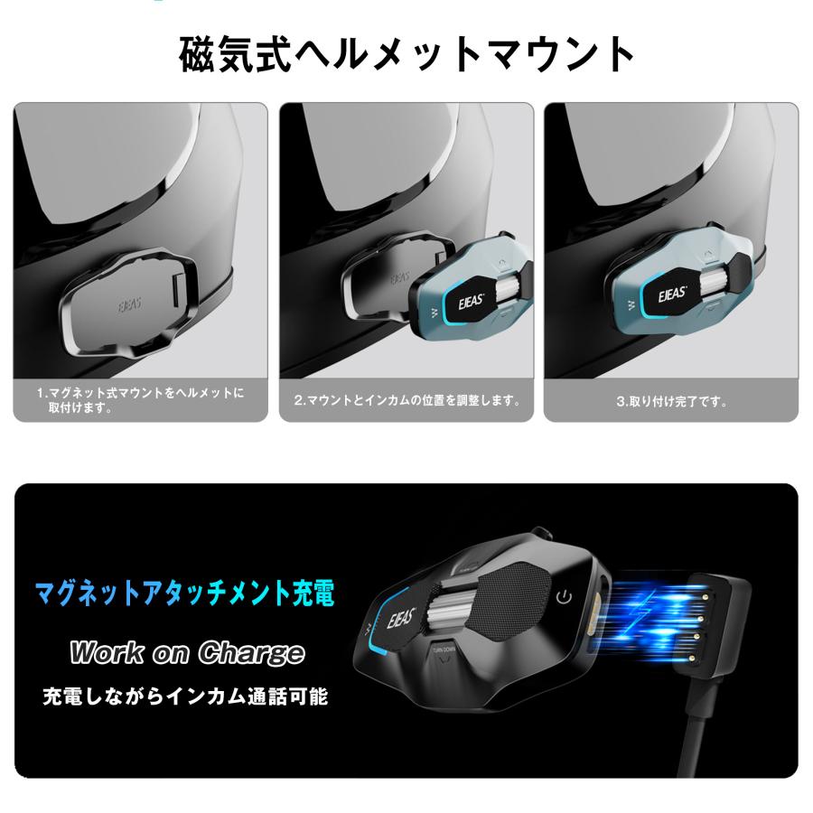 バイク用インカム バイク用品 バイク インカム EJEAS 正規品 メッシュ
