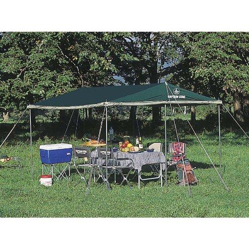 FIELDOOR　2.5m×2.5m　ワンタッチタープ　サイドシート付き キャプテンスタッグ プレーナ メッシュ タープ セット M-3154