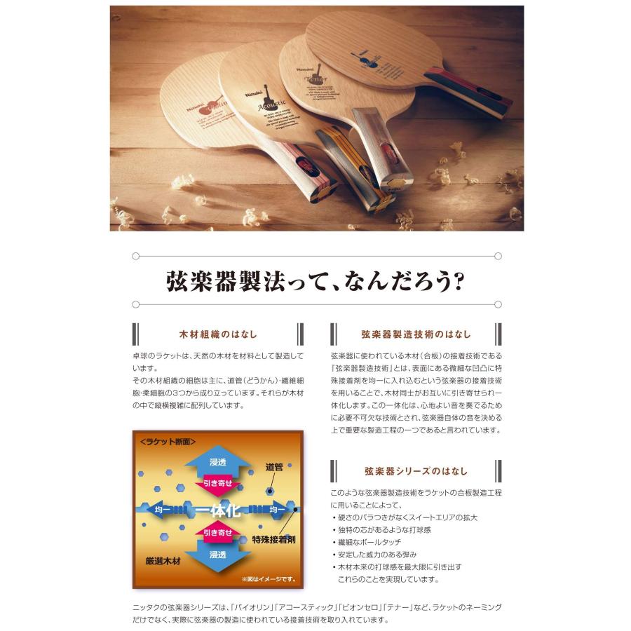 ニッタク(Nittaku) 卓球 ラケット バイオリン シェークハンド 攻撃用 5枚合板 フレア NE-6757