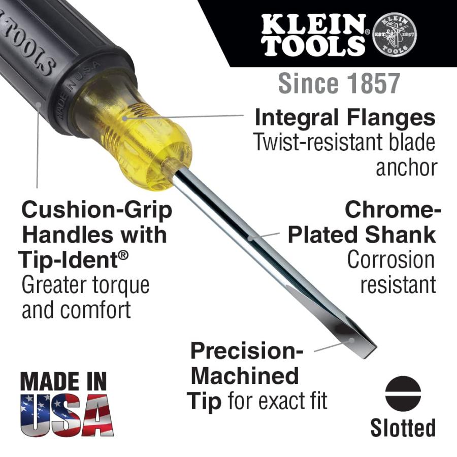 KLEIN TOOLS(クラインツールズ) クッショングリップ精密ドライバーセット 4本組み 85484の画像