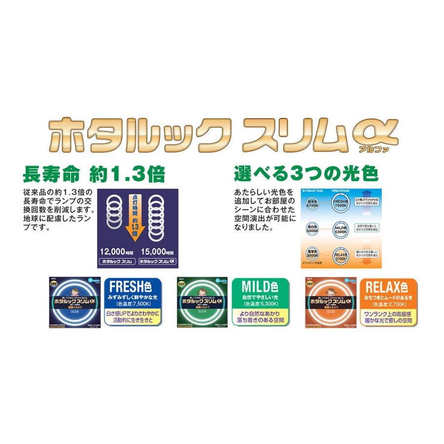 NEC 丸形スリム蛍光灯(FHC) ホタルックスリムα 114W 20形+27形+34形