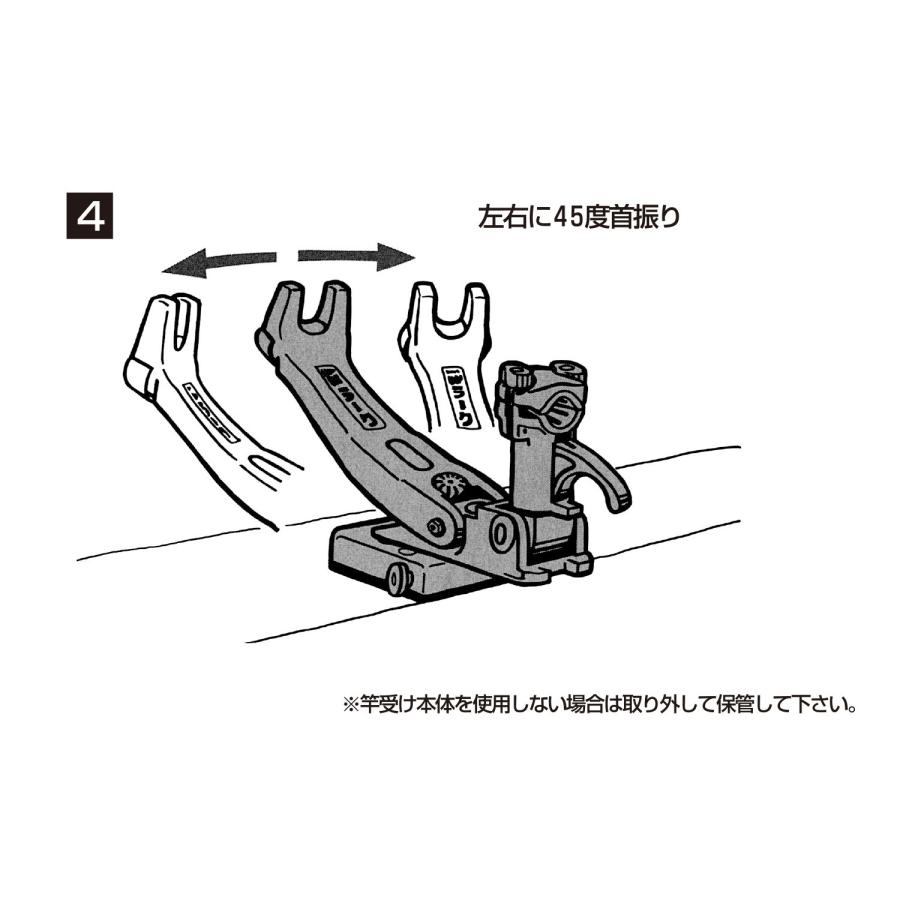 第一精工 ロッドホルダー 竿受け ラーク竿掛け 2500 01036 ブラック_5