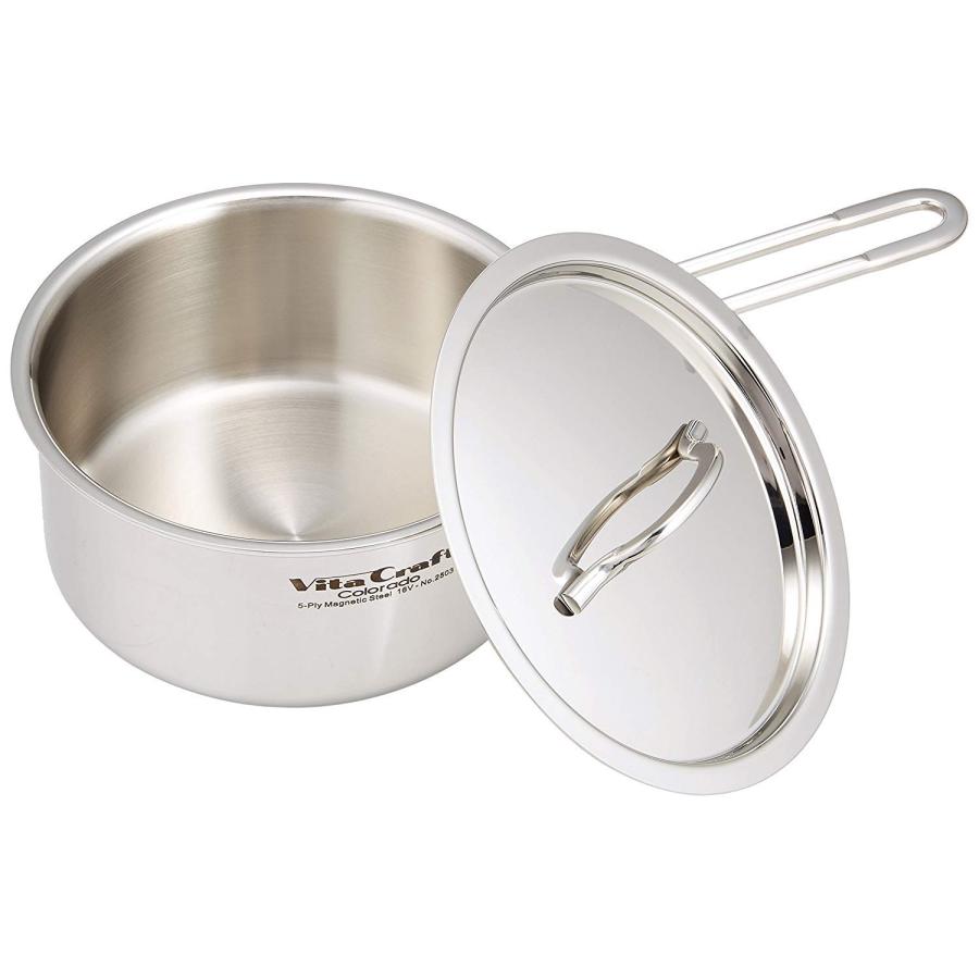 ビタクラフト 片手鍋 コロラド 2.2L 18cm 2503 シルバー_4