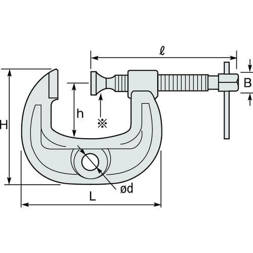 スーパー シャコ万力(C型)強力ワイドタイプ 200ｍｍ カチオン電着塗装_1