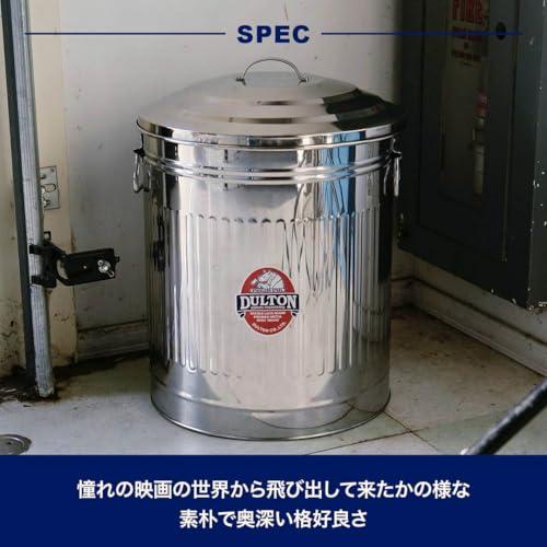 ダルトン(Dulton) ガベージカンLサイズ 24L イエロー ゴミを入れる物こそ綺麗だと思う物を使いたい ふた付きゴミ箱 ブリキ缶 高さ440mm_4