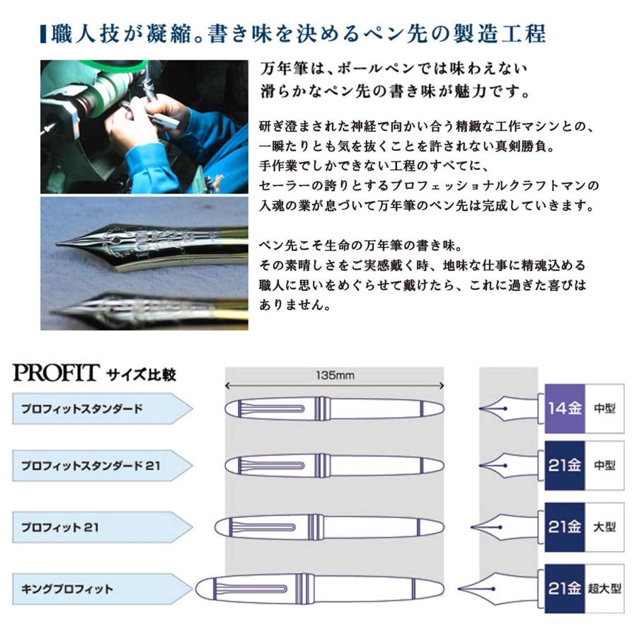 セーラー万年筆 万年筆 プロフィットスタンダード21 ブラック 極細 11-1521-120_5
