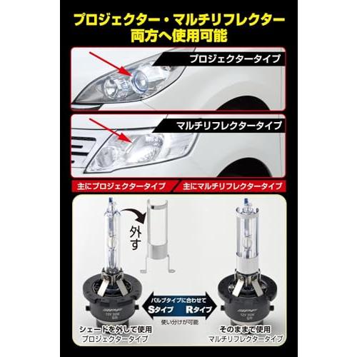 IPF ヘッドライト HID D4S D4R 純正交換 6200K 2400ルーメン HG620 HIDバルブ_2